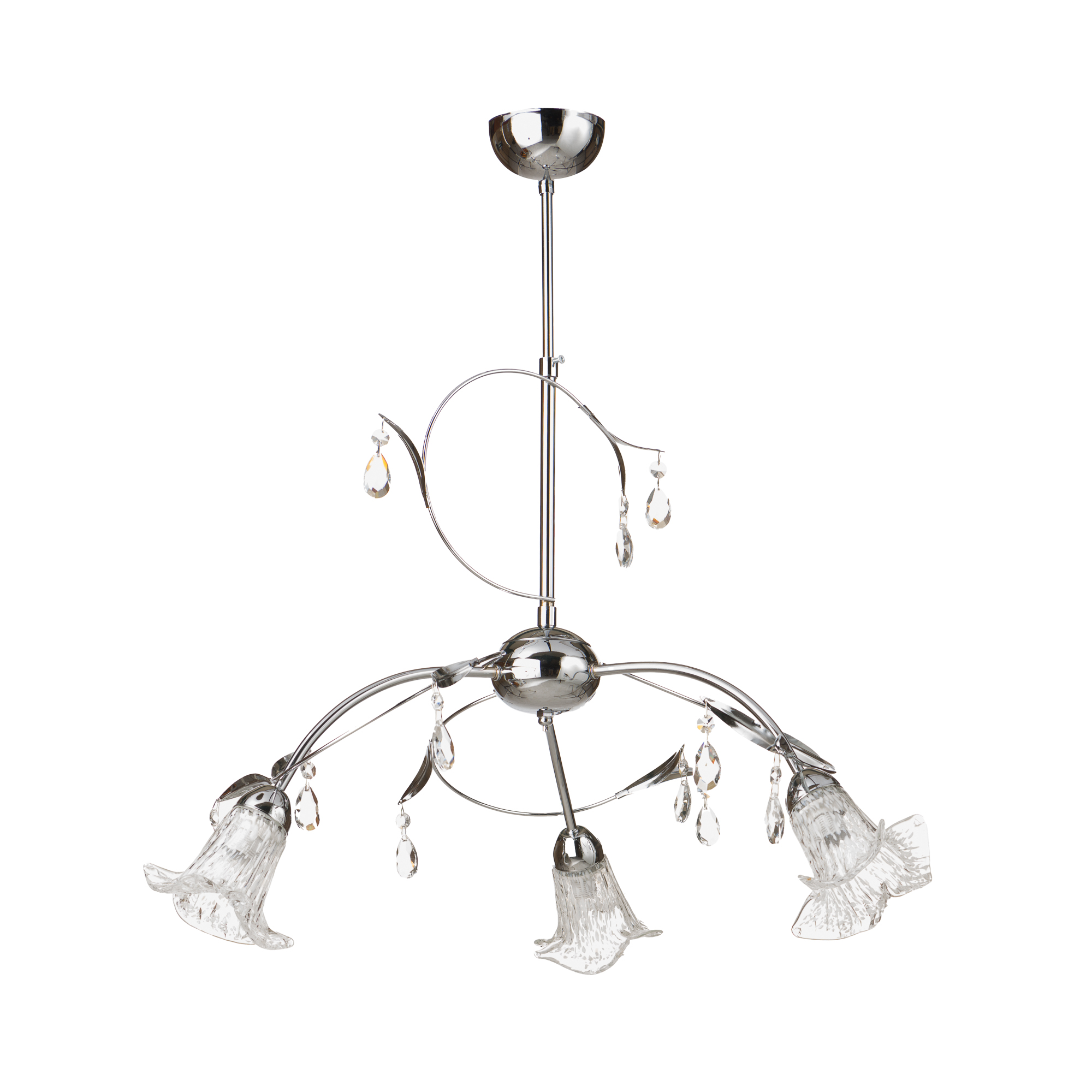 Φωτιστικό οροφής ''MELISSA'' chrome-νίκελ 3φωτο Ε14 100-03516