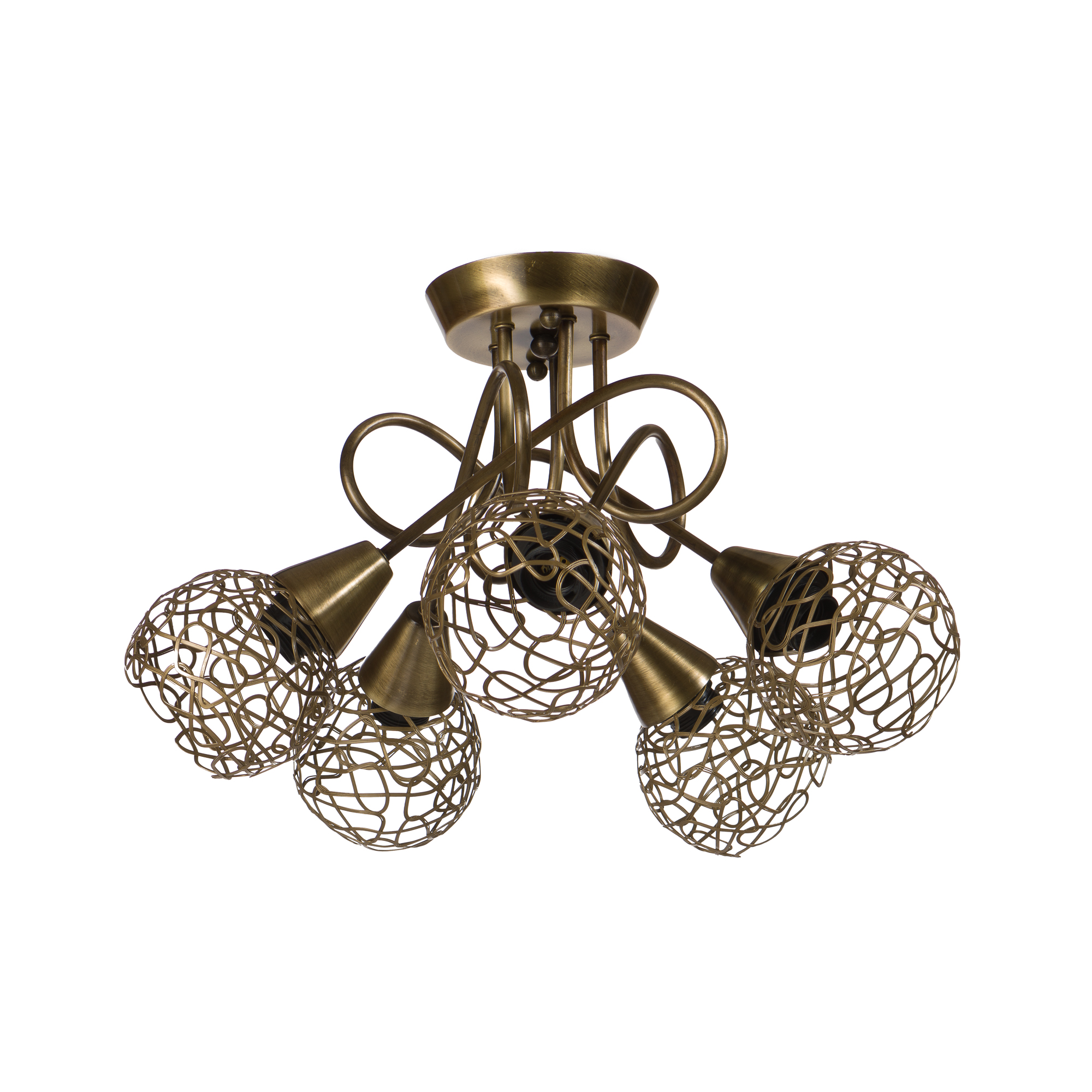 Φωτιστικό οροφής ”CAROLINA MULTI” οξυντέ 5φωτο Φ50 Ε27 100-03542 Φωτιστικό οροφής ”CAROLINA MULTI” οξυντέ 5φωτο Φ50 Ε27 100-03542