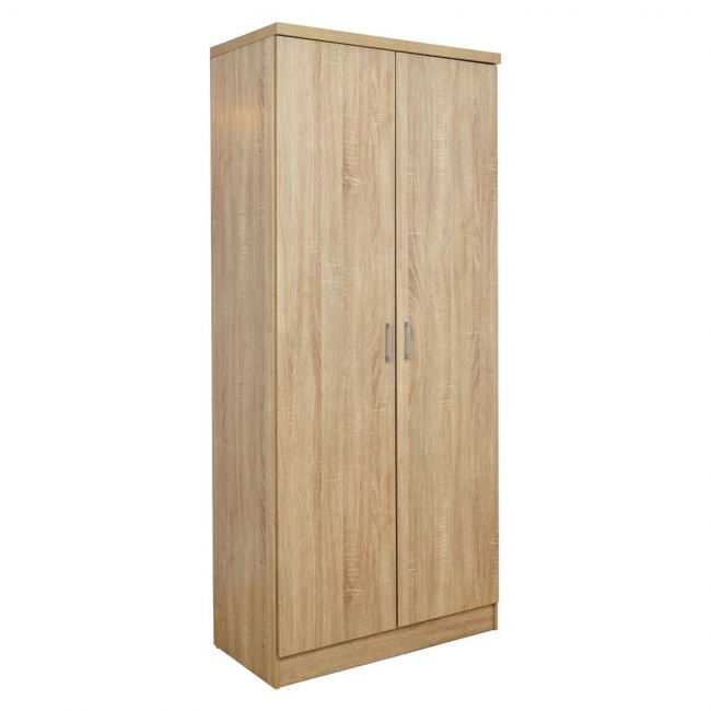 Ντουλάπα ρούχων δίφυλλη REAL χρώμα sonoma 60x42x180 100-03547 Ντουλάπα ρούχων δίφυλλη REAL χρώμα sonoma 60x42x180 100-03547