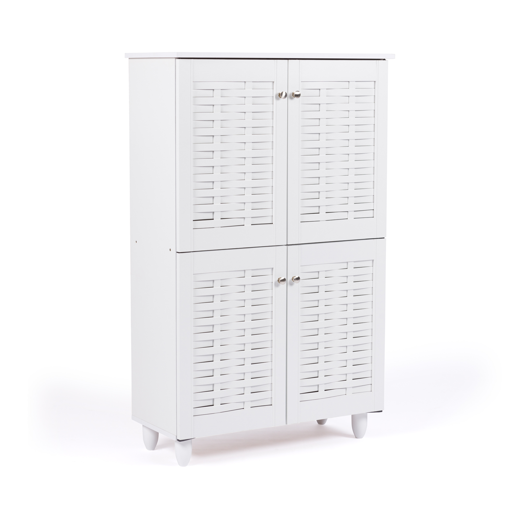 Παπουτσοθήκη-ντουλάπι REAL χρώμα λευκό 77x34x123 100-03561