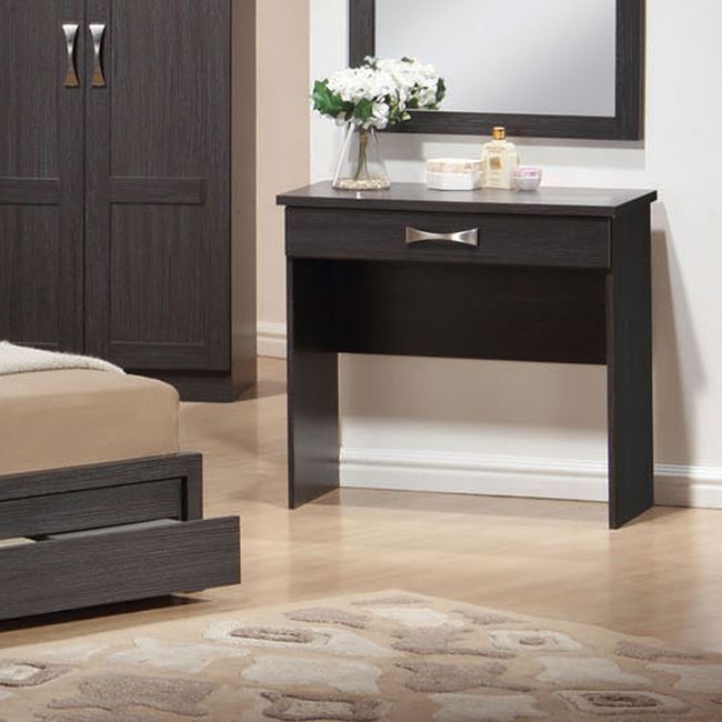 Τουαλέτα ''REAL'' με 1 συρτάρι σε χρώμα καρυδί 80x40x76 100-03583