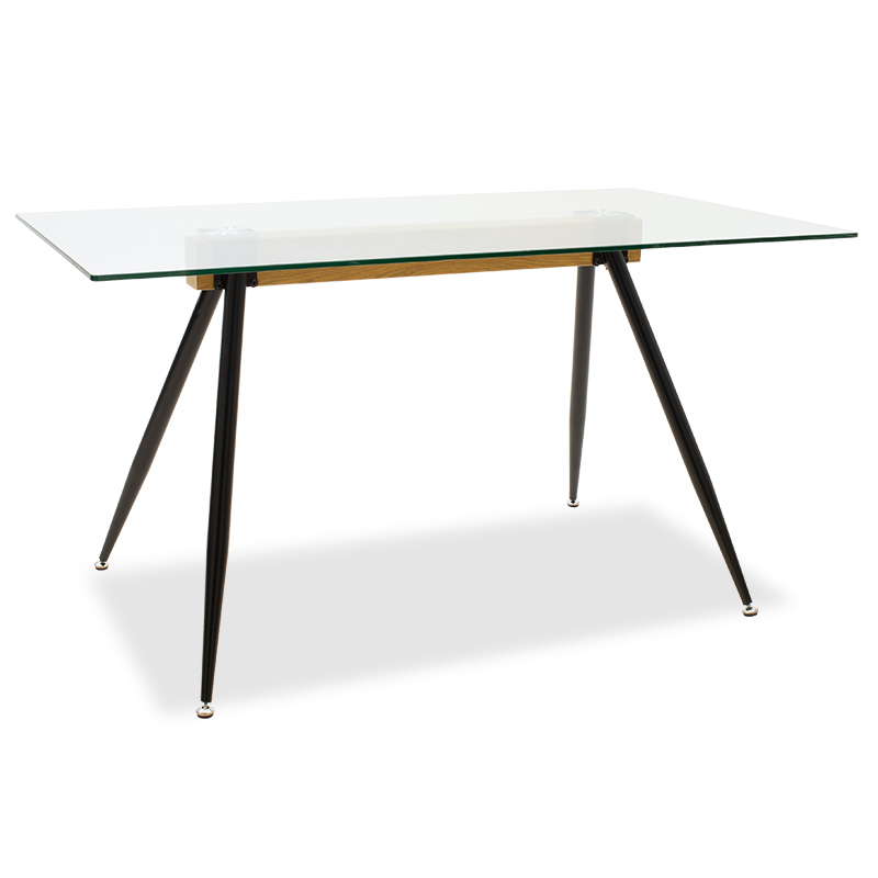 Τραπέζι Astrid pakoworld γυάλινο 10χιλ – πόδι μαύρο 140x80x75εκ 101-000019 Τραπέζι Astrid pakoworld γυάλινο 10χιλ – πόδι μαύρο 140x80x75εκ 101-000019