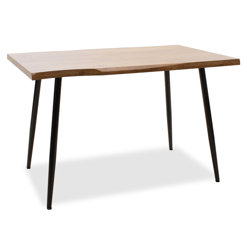 Τραπέζι Neve pakoworld MDF καρυδί-πόδι μεταλλικό μαύρο 120x80x75εκ 101-000024 Τραπέζι Neve pakoworld MDF καρυδί-πόδι μεταλλικό μαύρο 120x80x75εκ 101-000024