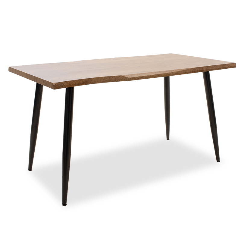 Τραπέζι Neve pakoworld MDF καρυδί-πόδι μεταλλικό μαύρο 140x80x75εκ 101-000025 Τραπέζι Neve pakoworld MDF καρυδί-πόδι μεταλλικό μαύρο 140x80x75εκ 101-000025