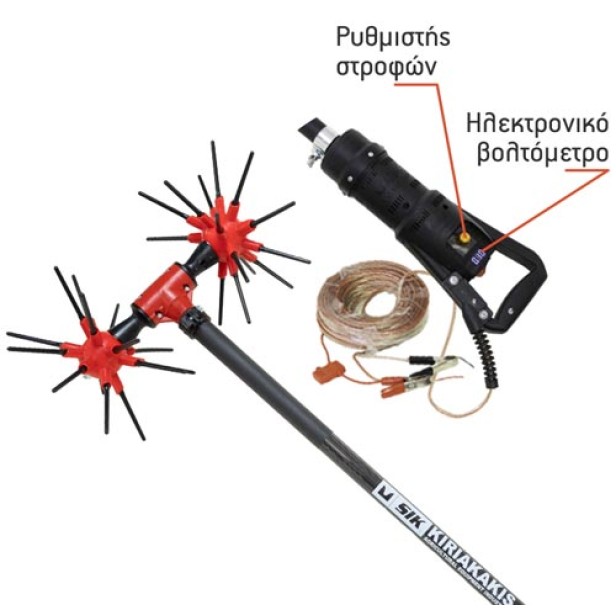 SIK POWER DC PRO ΕΛΑΙΟΡΑΒΔΙΣΤΙΚΟ Αχινός 16+16 Καρμπονικά Ραβδάκια Με 12VDC Μοτέρ KIDO-
090/354