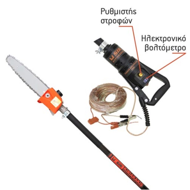 Κονταροπρίονο Μπαταρίας 2,20μέτρα SIK POWER SHARK BRUSHLESS Με Λάμα 25cm KIDO-
090/359