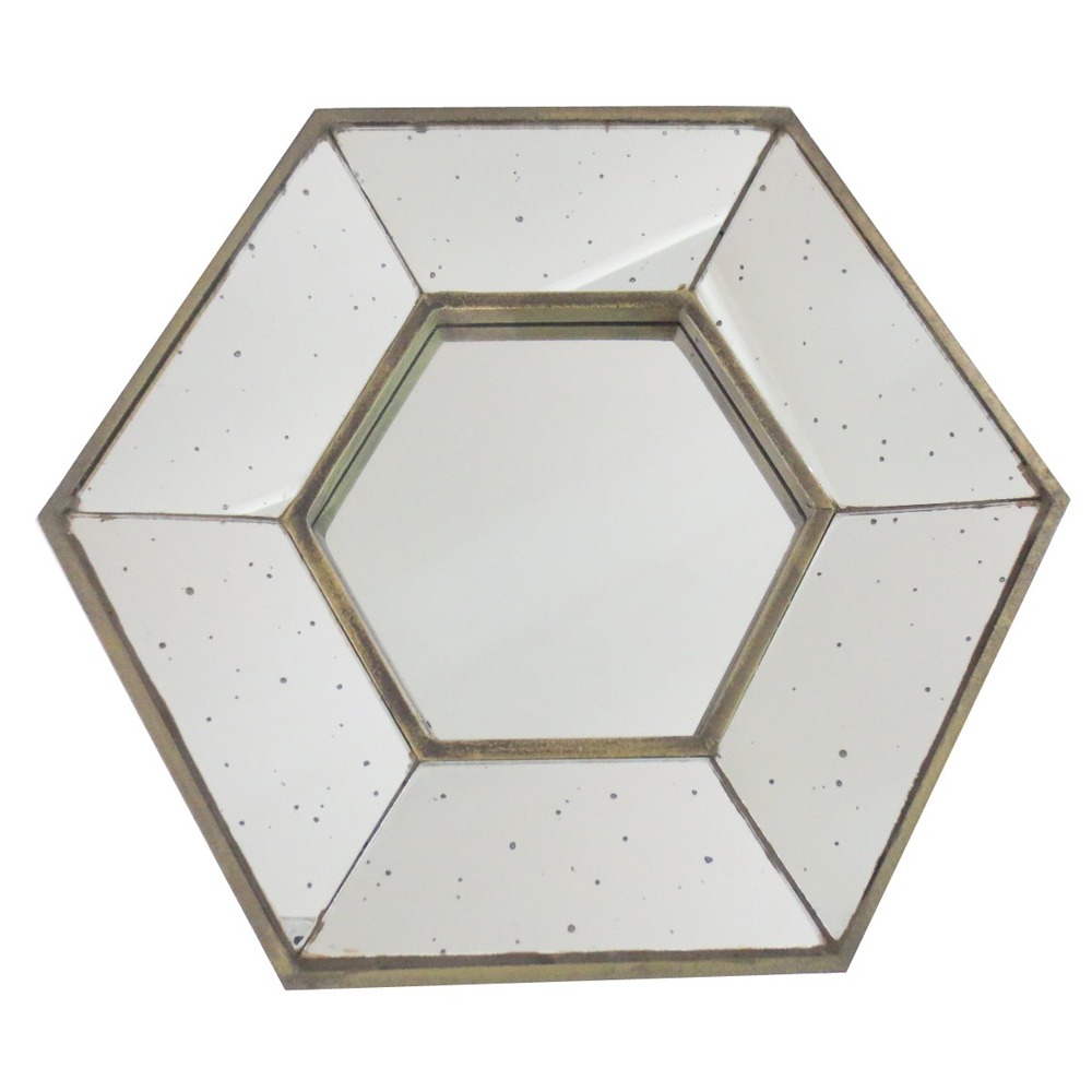 Artekko Dorthea MDF Πολυγωνικός Καθρέπτης Τοίχου Artekko 1181402533-CB