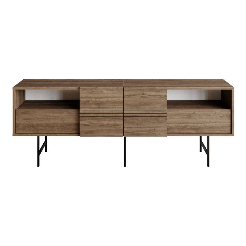 Έπιπλο τηλεόρασης Kevan pakoworld καρυδί-μαύρο πόδι 180x35x65εκ 120-000380 Έπιπλο τηλεόρασης Kevan pakoworld καρυδί-μαύρο πόδι 180x35x65εκ 120-000380