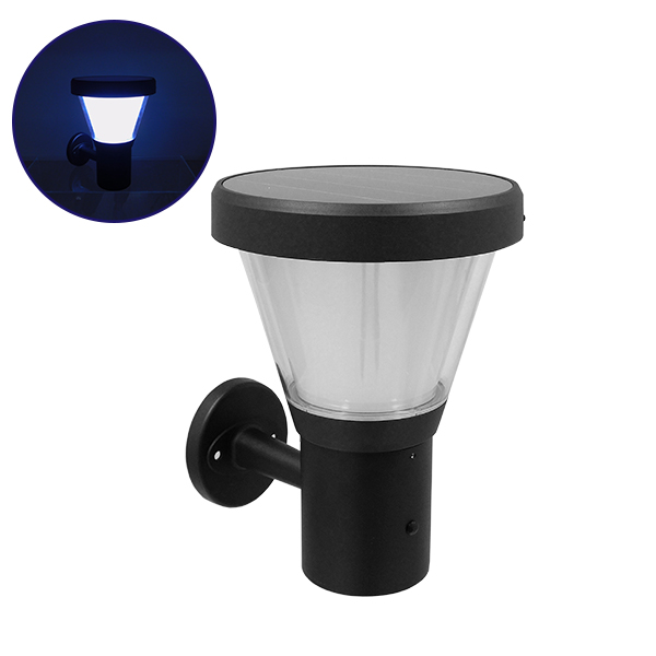 12126 GloboStar® GLOBOSTAR® SOLARTIS 12126 Μοντέρνο Φωτιστικό Τοίχου - Απλίκα LED 10W 1000lm 180° με Ενσωματωμένο Φωτοβολταϊκό Panel 6V 5W & Επαναφορτιζόμενη Μπαταρία Li-ion 3.2V 6000mAh με Αισθητήρα Ημέρας-Νύχτας Αδιάβροχο IP65 Ψυχρό Λευκό 6000K - Γκρι Α