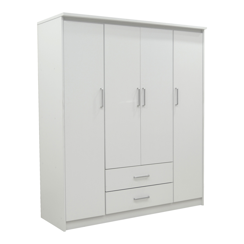 Intrahome Ντουλάπα ρούχων τετράφυλλη Olympus Intrahome λευκό 159x57x183εκ | SKU: INTRAPA-234111325