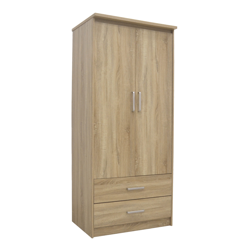 Intrahome Ντουλάπα ρούχων δίφυλλη OLYMPUS Intrahome σε φυσική απόχρωση 81x57x183εκ | SKU: INTRAPA-234111337