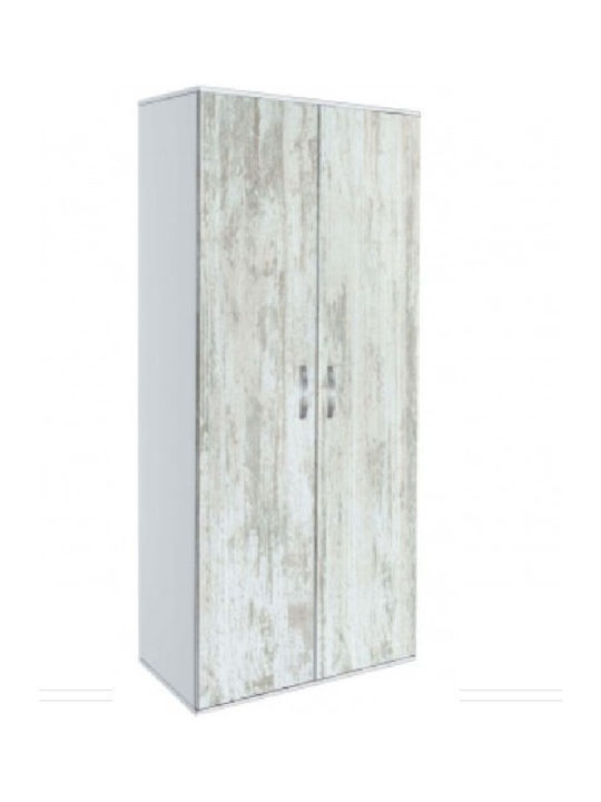 Ντουλάπα Δίφυλλη AVA 2 Λευκό/Crystal, 78x185x50εκ. Genomax Genom1219921848 Ντουλάπα Δίφυλλη AVA 2 Λευκό/Crystal, 78x185x50εκ. Genomax Genom1219921848