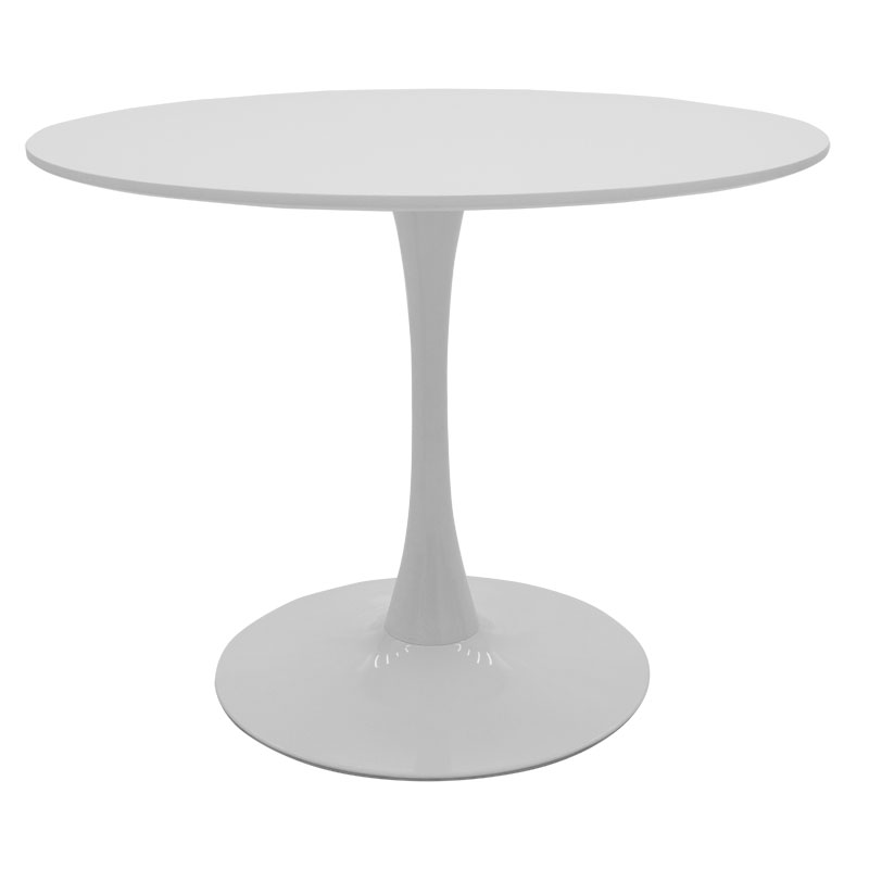 Τραπέζι Balou pakoworld MDF λευκό Φ100×75εκ 127-000086 Τραπέζι Balou pakoworld MDF λευκό Φ100×75εκ 127-000086