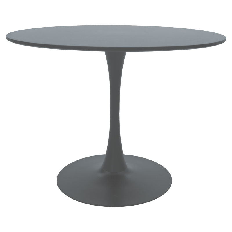 Τραπέζι Balou pakoworld MDF ανθρακί ματ Φ100×75εκ 127-000095 Τραπέζι Balou pakoworld MDF ανθρακί ματ Φ100×75εκ 127-000095