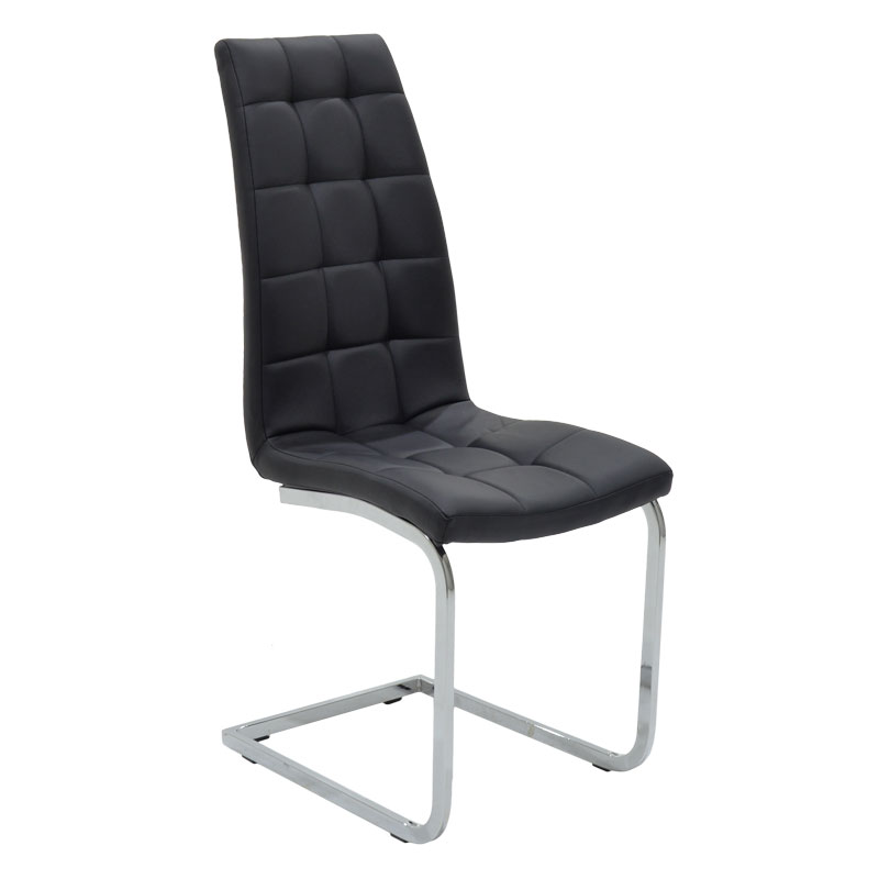 Καρέκλα Darrell pakoworld pu μαύρο-βάση χρωμίου 42x49x106εκ 127-000106 Καρέκλα Darrell pakoworld pu μαύρο-βάση χρωμίου 42x49x106εκ 127-000106