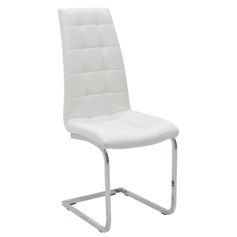 Καρέκλα Darrell pakoworld pu λευκό-βάση χρωμίου 42x49x106εκ 127-000107 Καρέκλα Darrell pakoworld pu λευκό-βάση χρωμίου 42x49x106εκ 127-000107