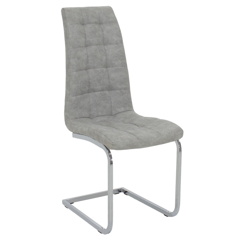 Καρέκλα Darrell pakoworld pu αντικέ γκρι-βάση χρωμίου 42x49x106εκ 127-000108 Καρέκλα Darrell pakoworld pu αντικέ γκρι-βάση χρωμίου 42x49x106εκ 127-000108