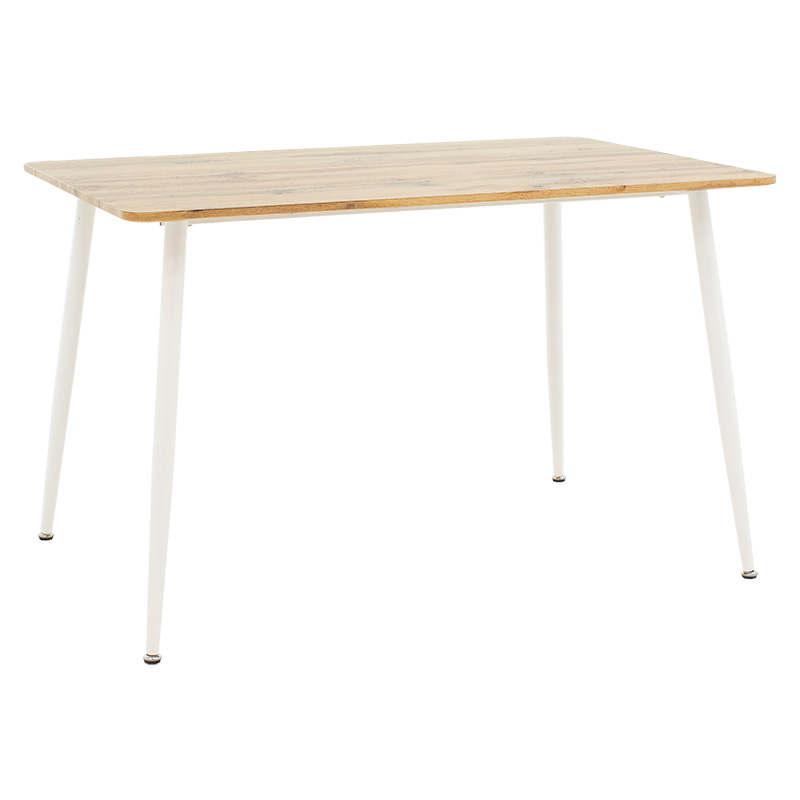 Τραπέζι Cuba pakoworld MDF sonoma-λευκό 120x80x75εκ 127-000139 Τραπέζι Cuba pakoworld MDF sonoma-λευκό 120x80x75εκ 127-000139