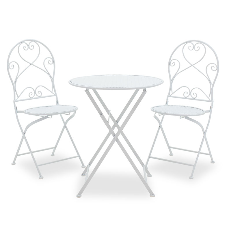 Intrahome Τραπεζαρία TAURUSA Intrahome σετ 3τεμ μέταλλο λευκό | SKU: INTRAPA-248111114