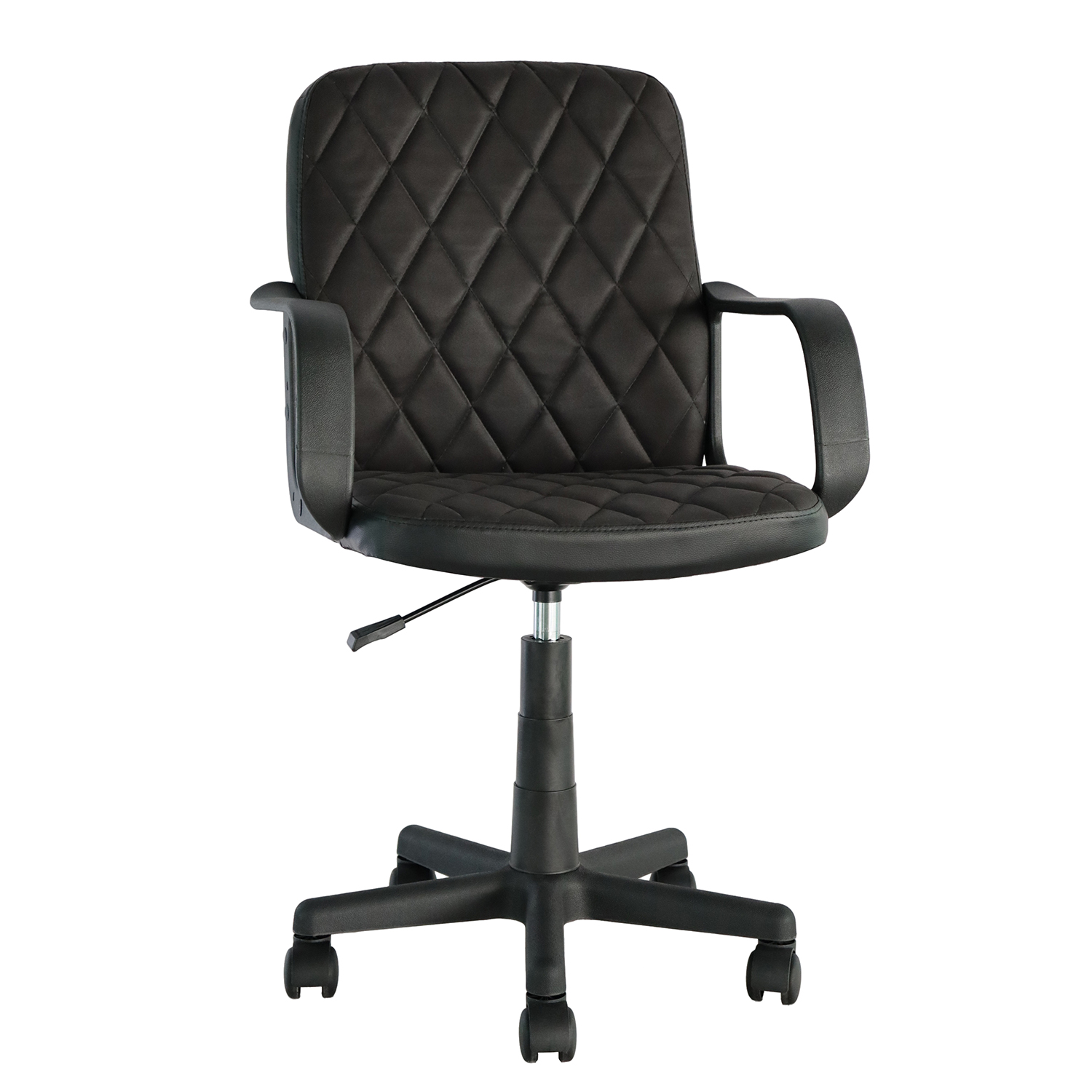 Καρέκλα Γραφείου ArteLibre THIRINA Μαύρο Ύφασμα/PVC 56x57x85-97cm Καρέκλα Γραφείου ArteLibre THIRINA Μαύρο Ύφασμα/PVC 56x57x85-97cm