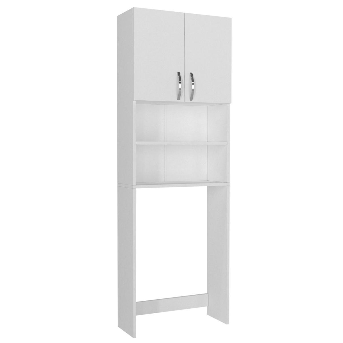 Έπιπλο Πλυντηρίου ArteLibre BIMBA Λευκό Μοριοσανίδα/Μελαμίνη 64x25x188cm Arte-14410266