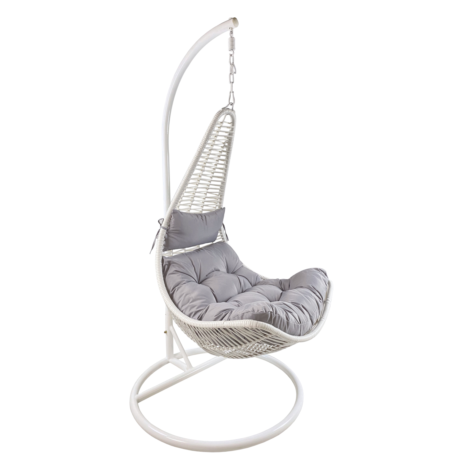 Κούνια Πολυθρόνα ArteLibre KEVIN Λευκό/Γκρι Μέταλλο/Rattan 80x70x195cm Arte-14510015 Κούνια Πολυθρόνα ArteLibre KEVIN Λευκό/Γκρι Μέταλλο/Rattan 80x70x195cm Arte-14510015