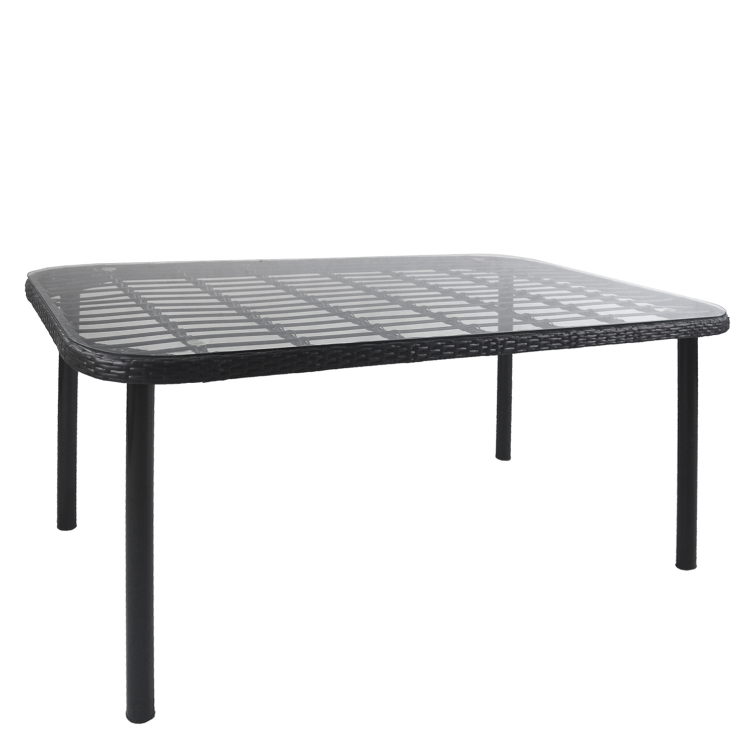 Τραπέζι Κήπου ArteLibre AMPIUS Μαύρο Μέταλλο/Rattan/Γυαλί 160x90x73cm Arte-14510031 Τραπέζι Κήπου ArteLibre AMPIUS Μαύρο Μέταλλο/Rattan/Γυαλί 160x90x73cm Arte-14510031