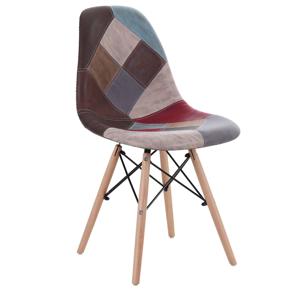 Καρέκλα ArteLibre CORYLOUS Patchwork Microfiber Ύφασμα/Ξύλο 51x46x82cm Arte-14590002 Καρέκλα ArteLibre CORYLOUS Patchwork Microfiber Ύφασμα/Ξύλο 51x46x82cm Arte-14590002