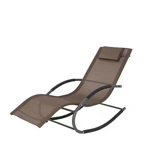 Ξαπλώστρα ArteLibre TONGA Καφέ Μέταλλο/Ύφασμα 160x51x83cm Ξαπλώστρα ArteLibre TONGA Καφέ Μέταλλο/Ύφασμα 160x51x83cm