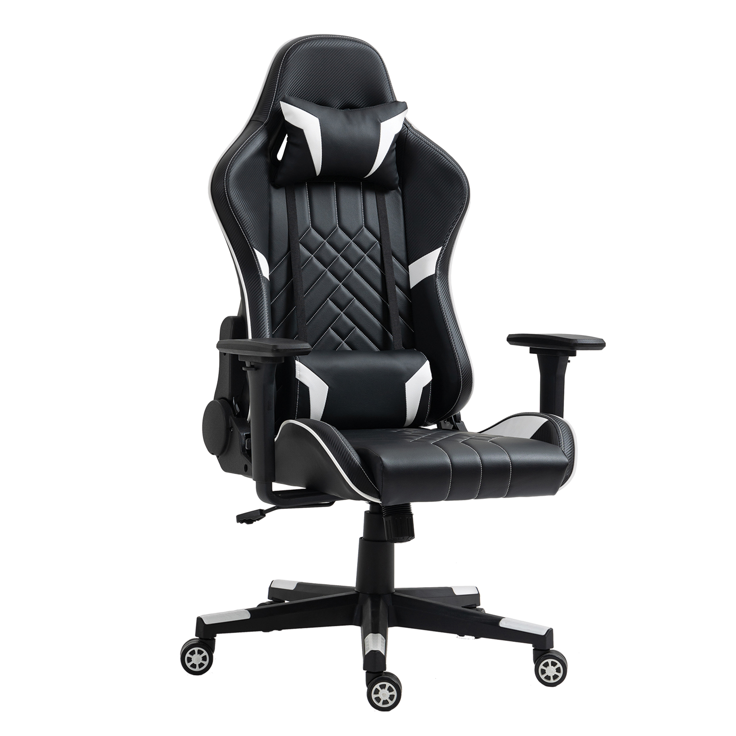 Καρέκλα Γραφείου ArteLibre Gaming NASS Μαύρο/Λευκό PVC 72x55x122-131cm Arte-14730015 Καρέκλα Γραφείου ArteLibre Gaming NASS Μαύρο/Λευκό PVC 72x55x122-131cm Arte-14730015