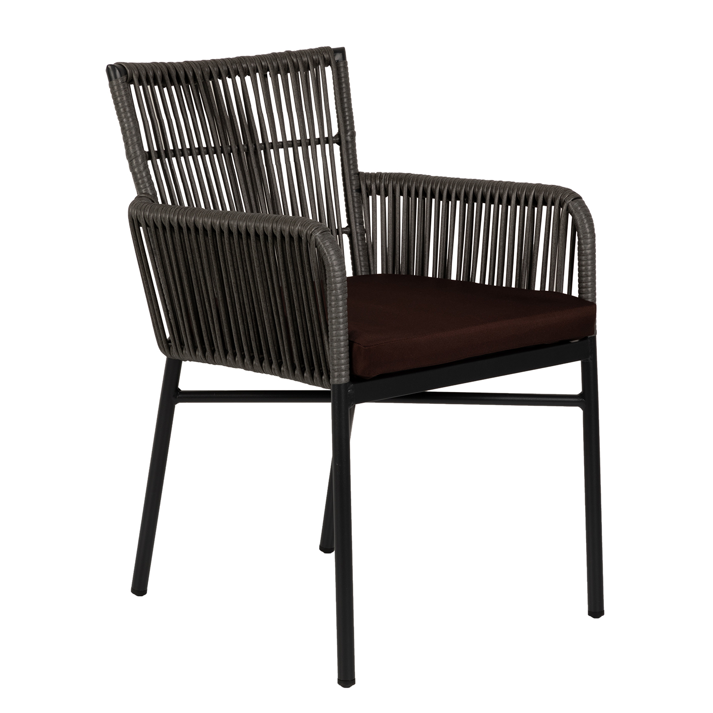 Πολυθρόνα Κήπου ArteLibre BLUENILE Μαύρο/Γκρι Αλουμίνιο/Rattan 55x65x81cm Arte-14840015 Πολυθρόνα Κήπου ArteLibre BLUENILE Μαύρο/Γκρι Αλουμίνιο/Rattan 55x65x81cm Arte-14840015