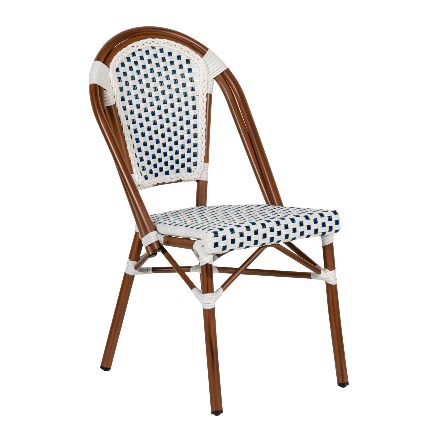 Καρέκλα Κήπου ArteLibre MUTARAZI Λευκό/Μπλε Αλουμίνιο/Rattan 50x57x85cm Καρέκλα Κήπου ArteLibre MUTARAZI Λευκό/Μπλε Αλουμίνιο/Rattan 50x57x85cm
