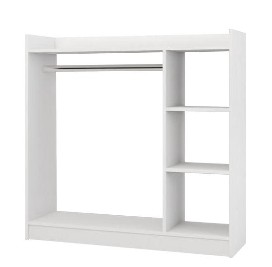 Κρεμάστρα Δαπέδου ArteLibre ZOLA Λευκό Μοριοσανίδα/Μέταλλο 123.6x35x120cm