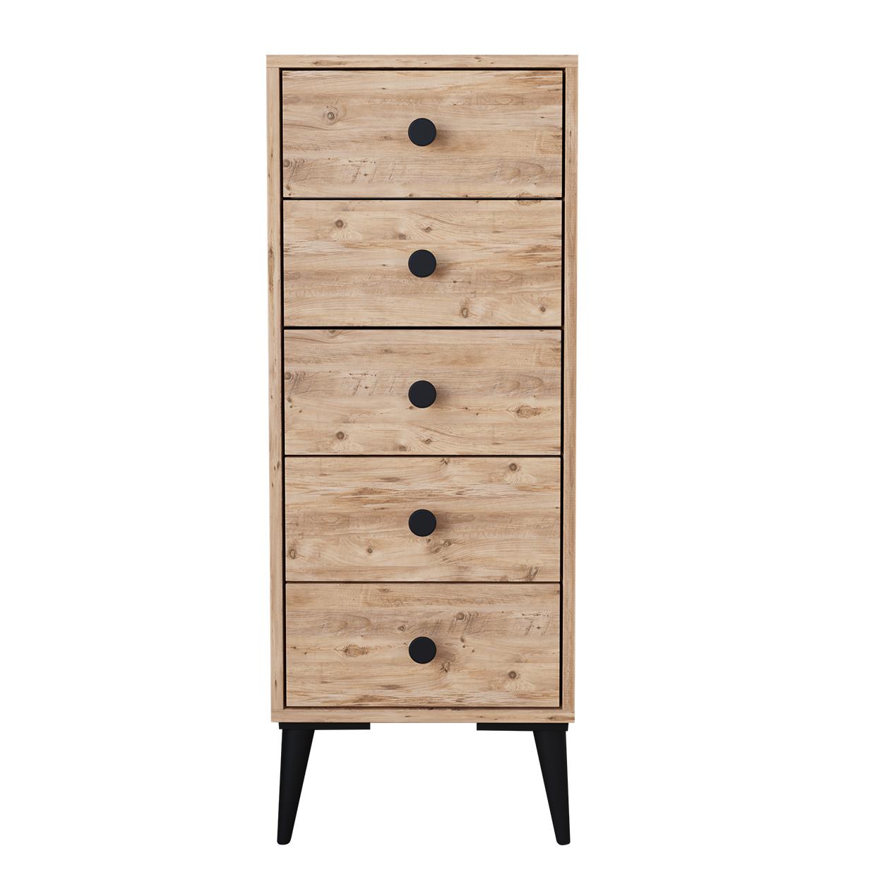 Συρταριέρα ArteLibre AMARI Δρυς Μοριοσανίδα 43x43x114cm Συρταριέρα ArteLibre AMARI Δρυς Μοριοσανίδα 43x43x114cm