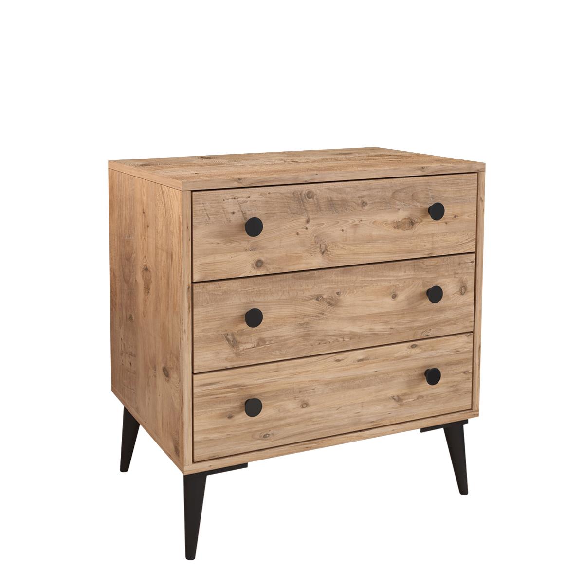 Συρταριέρα ArteLibre AMARI Δρυς Μοριοσανίδα 72x43x79cm Συρταριέρα ArteLibre AMARI Δρυς Μοριοσανίδα 72x43x79cm