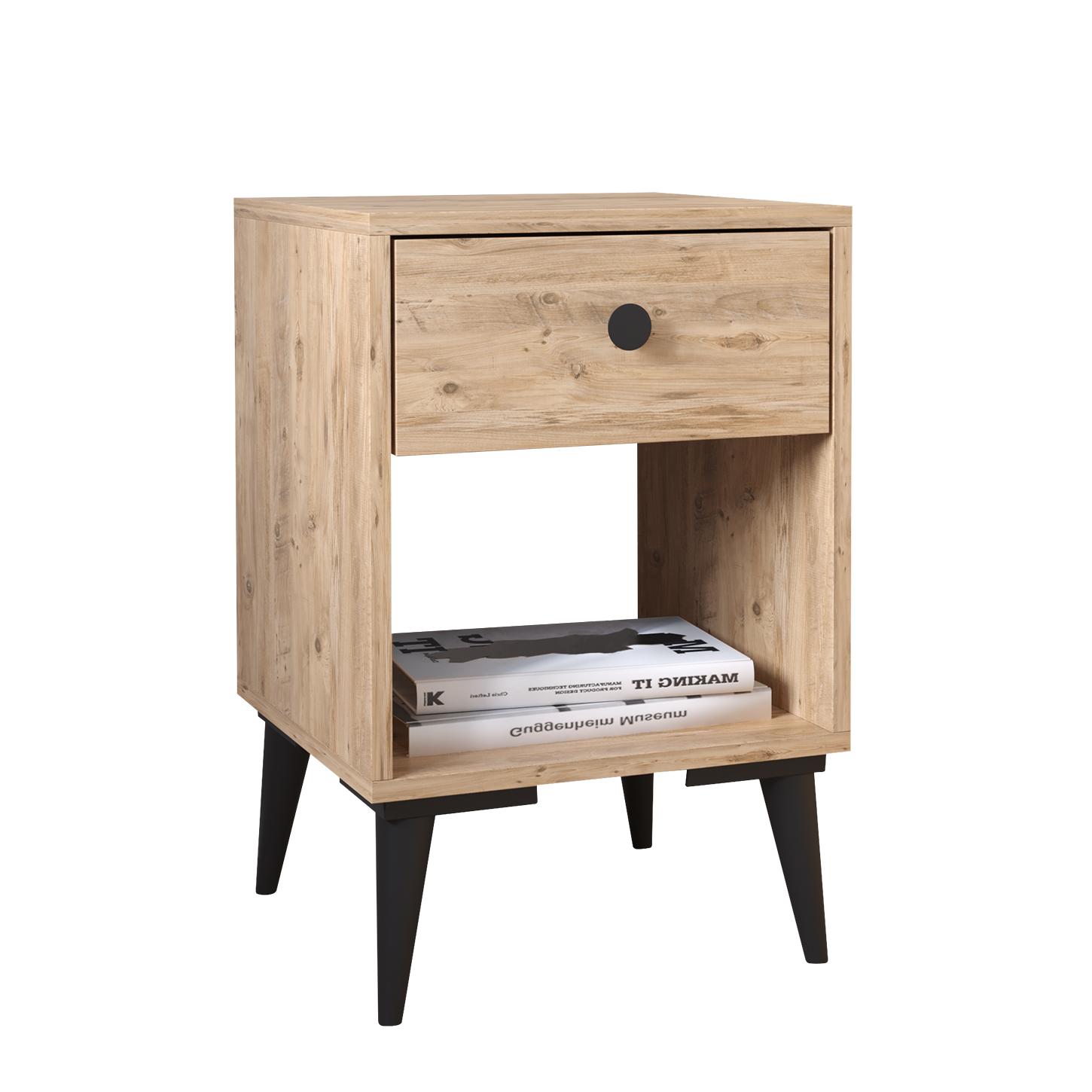 Κομοδίνο ArteLibre AMARI Δρυς Μοριοσανίδα 43x43x67.5cm Κομοδίνο ArteLibre AMARI Δρυς Μοριοσανίδα 43x43x67.5cm