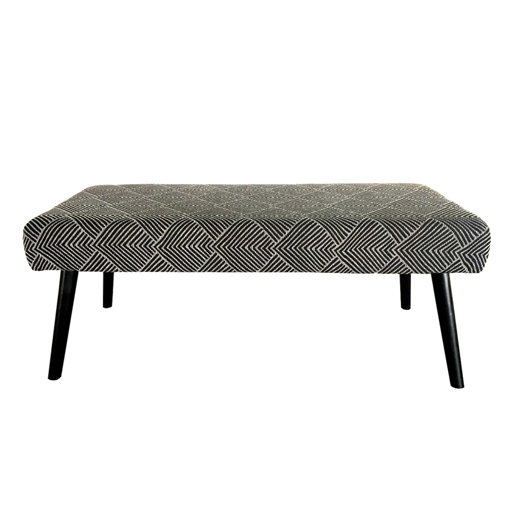 KENYA ΣΚΑΜΠΩ ΜΑΥΡΟ/ΛΕΥΚΟ ΜΕ PATTERN 100x45xH40cm 16-0487 KENYA ΣΚΑΜΠΩ ΜΑΥΡΟ/ΛΕΥΚΟ ΜΕ PATTERN 100x45xH40cm 16-0487