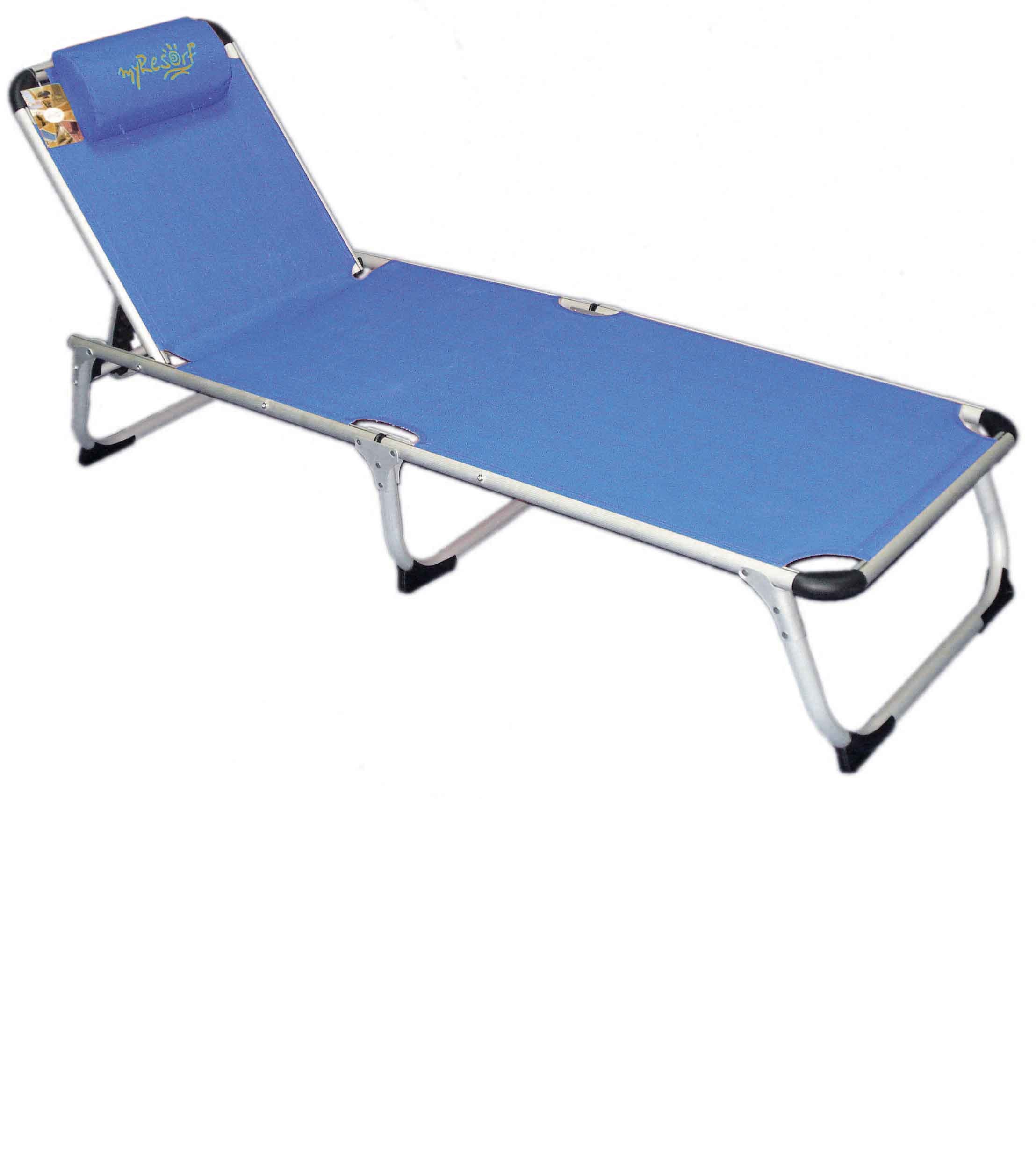 myResort ΞΑΠΛΩΣΤΡΑ ΡΑΒΔΩΤΗ ΑΛΟΥΜΙΝΙΟΥ ΜΠΛΕ KING SIZE ΠΤΥΣΣΟΜΕΝΗ  ΤΕΧΤ 2x1 velco-161-0361-1