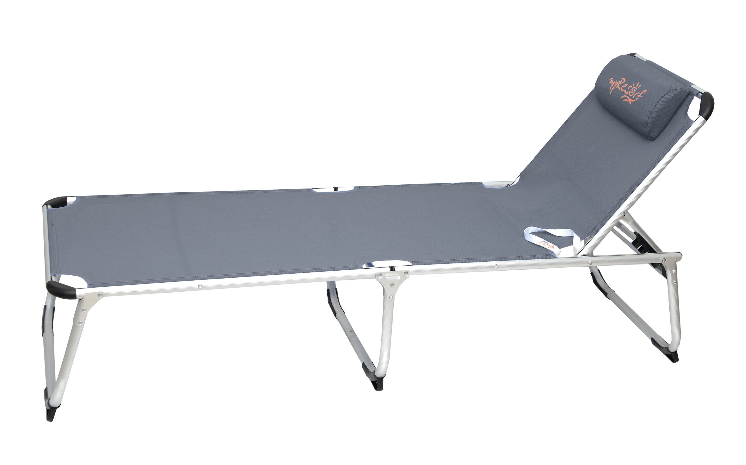 myResort ΞΑΠΛΩΣΤΡΑ ΡΑΒΔΩΤΗ ΑΛΟΥΜΙΝΙΟΥ ΓΚΡΙ KING SIZE ΠΤΥΣΣΟΜΕΝΗ  ΤΕΧΤ 2x1 velco-161-0361-10