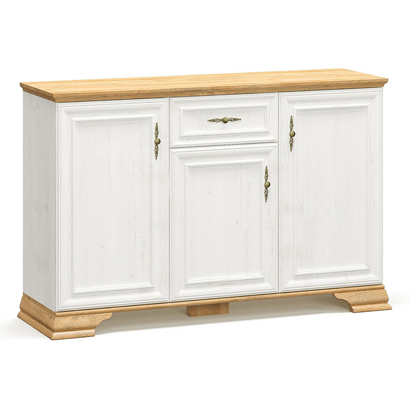 Μπουφές Jaden pakoworld golden oak-λευκό antique 137,5x39x88,5εκ 173-000027 Μπουφές Jaden pakoworld golden oak-λευκό antique 137,5x39x88,5εκ 173-000027