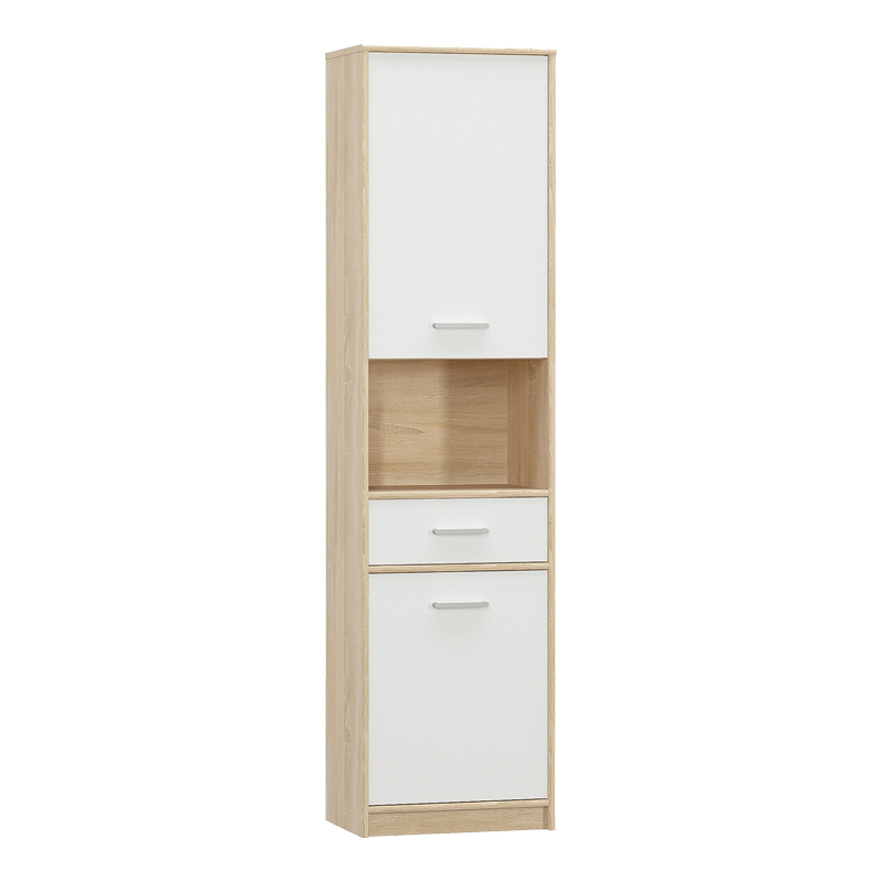 Intrahome Ντουλάπα στήλη Letto Intrahome σε oak - λευκό ματ απόχρωση 50,2x34,3x195εκ | SKU: INTRAPA-284111161