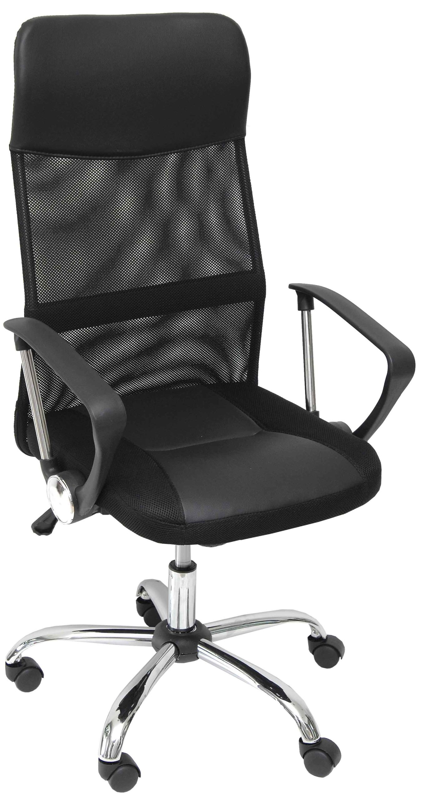 VELCO Pro Systems ΚΑΡΕΚΛΑ ΓΡΑΦΕΙΟΥ ΜΑΥΡΗ- ΔΙΑΣΤΑΣΕΙΣ: 60x60x109/118 cm- ΕΠΙΦΑΝΕΙΑ ΔΙΑΤΡΗΤΟ & PVC velco-66-18658-1