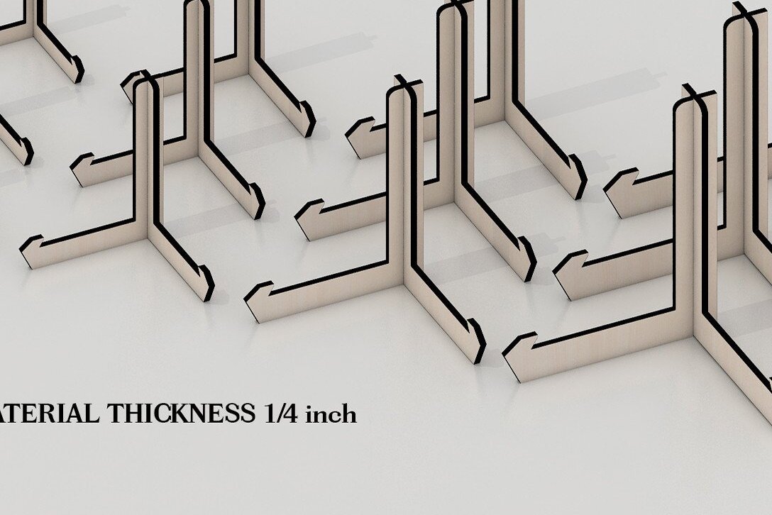 Σετ των 2 Intra απο ξύλο plywood 3mm-4mm πάχος Βάση οθόνης  Easel 1/4 ιντσών 06 Δίασταση 15x15 cm INTRAFABR-33969905