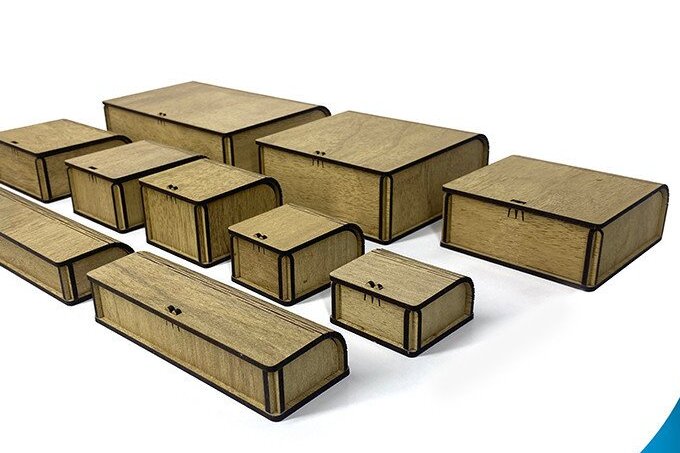 Σετ των 3 Intra απο ξύλο plywood 3mm-4mm πάχος Οβάλ Κουτί μεγέθη 10 τμχ Δίασταση 10x10 cm INTRAFABR-35441391