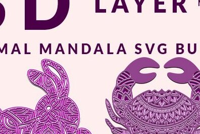 Intra απο ξύλο plywood 3mm-4mm πάχος 100 Animal Mandala Δίασταση 30x30 cm INTRAFABR-34758989