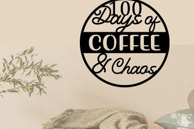 Intra απο ξύλο plywood 3mm-4mm πάχος Days of Coffee &amp; Chaos  Δίασταση 40x40 cm INTRAFABR-88459353