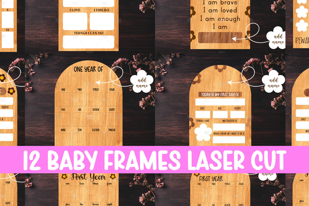 Σετ των 2 Intra απο ξύλο plywood 3mm-4mm πάχος Baby Home Decor Cut  Δίασταση 15x15 cm INTRAFABR-119591214