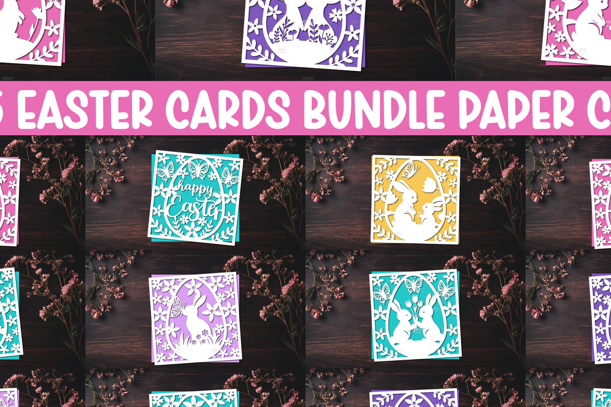 Intra απο ξύλο plywood 3mm-4mm πάχος 15 Ευχετήρια κάρτα με κομμένα χαρτί για το Πάσχα Δίασταση 15x15 cm INTRAFABR-118262715