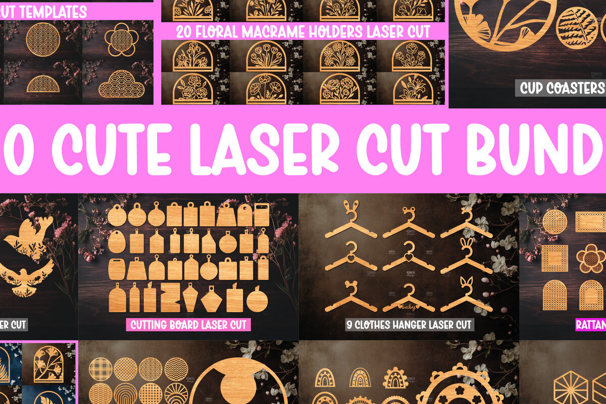 Intra απο ξύλο plywood 3mm-4mm πάχος 150 Super Cute κοπής με λέιζερ Δίασταση 30x20 cm INTRAFABR-123366864