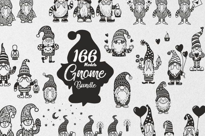 Σετ των 2 Intra απο ξύλο plywood 3mm-4mm πάχος Χριστουγέννων Gnome 166 τμχ Δίασταση 15x15 cm INTRAFABR-38314751